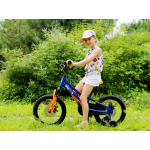 Detský bicykel 16" Royal Baby Chipmunk Explorer modro-oranžový hliníkový 
